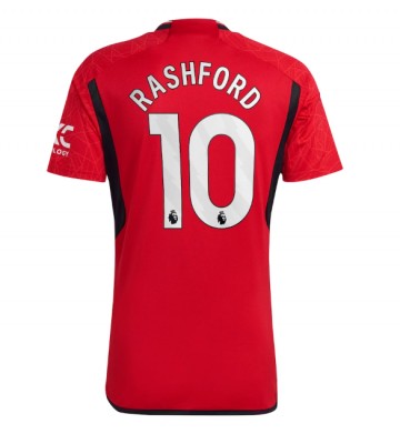 Manchester United Marcus Rashford #10 Koszulka Podstawowych 2023-24 Krótki Rękaw